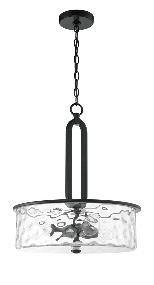 Collins 3 Light 17.75" Pendant in Flat Black