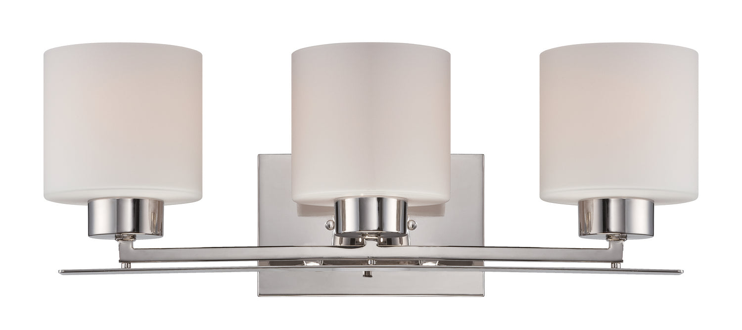 Parallel 3 Light Vanity in Polished Nickel