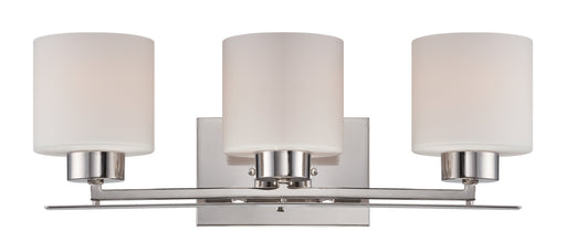 Parallel 3 Light Vanity in Polished Nickel