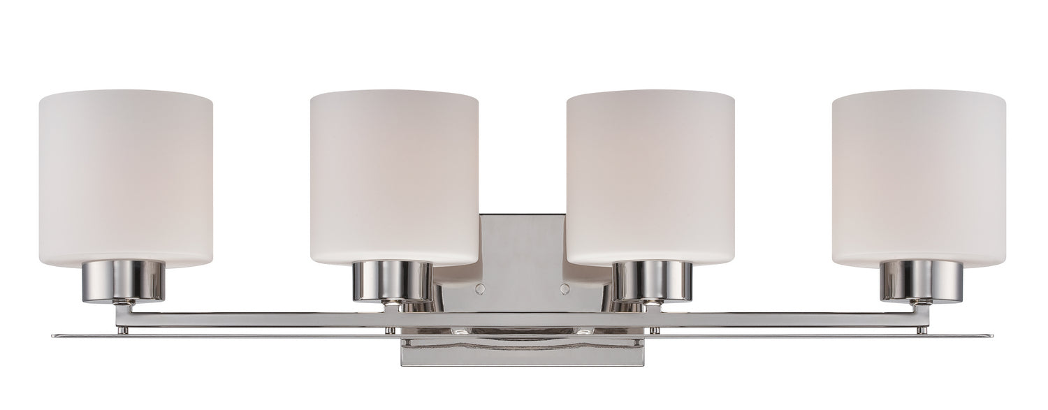 Parallel 4 Light Vanity in Polished Nickel
