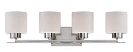 Parallel 4 Light Vanity in Polished Nickel