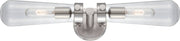 Beaker 2-Light Bath Vanity Light in Brushed Nickel