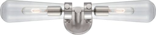 Beaker 2-Light Wall Sconce in Brushed Nickel