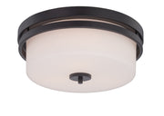 Parallel 3-Light Flush Mount in Aged Bronze
