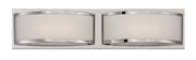 Mercer 2-Light LED Bath Vanity Light in Polished Nickel