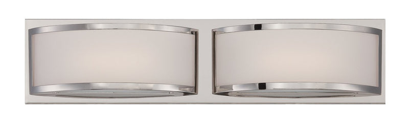 Mercer 2-Light LED Bath Vanity Light in Polished Nickel