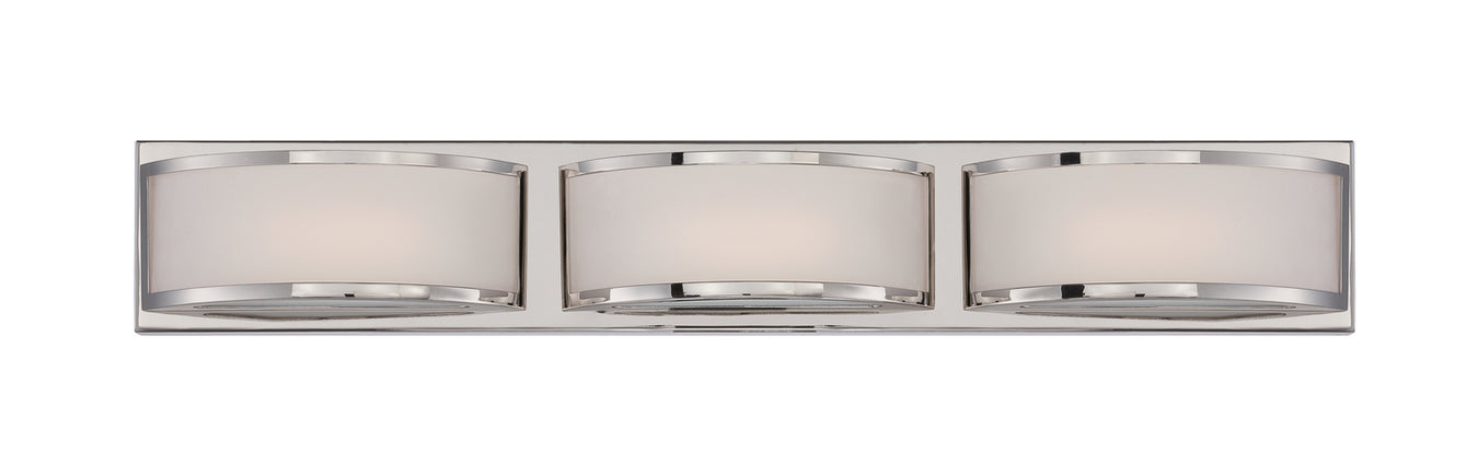 Mercer (3) LED Vanity in Polished Nickel