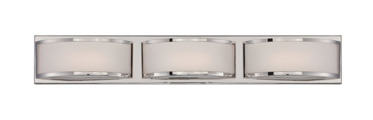 Mercer (3) LED Vanity in Polished Nickel