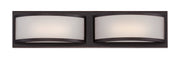 Mercer 2-Light LED Bath Vanity Light in Georgetown Bronze