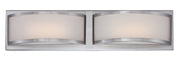 Mercer 2-Light LED Bath Vanity Light in Brushed Nickel
