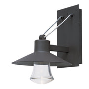 Civic Medium Clear Glass LED Outdoor Wall Sconce in Architectural Bronze