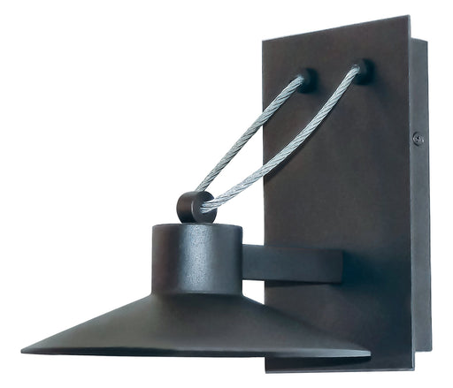 Civic Large Frosted Glass LED Outdoor Wall Sconce in Architectural Bronze
