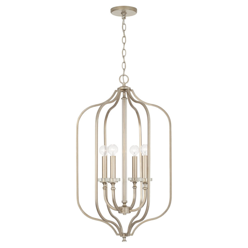 Breigh 4-Light Chandelier in Brushed Champagne