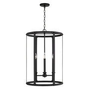 Brennen 4-Light Chandelier in Black Iron