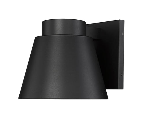 Asher 1 Light 12" Outdoor Wall Light in Black