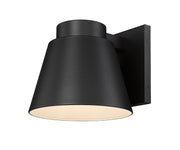 Asher 1 Light 12" Outdoor Wall Light in Black