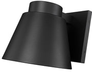 Asher 1 Light 12" Outdoor Wall Light in Black