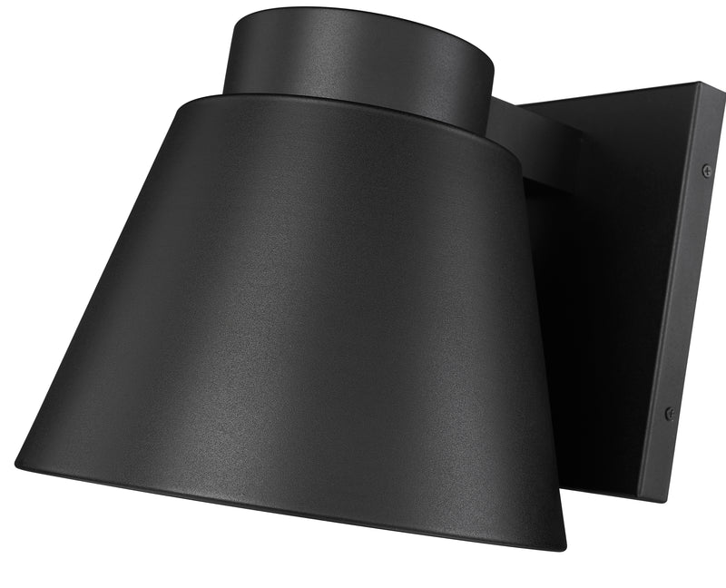 Asher 1 Light 12" Outdoor Wall Light in Black