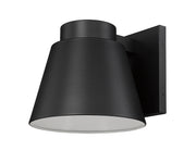 Asher 1 Light 12" Outdoor Wall Light in Black