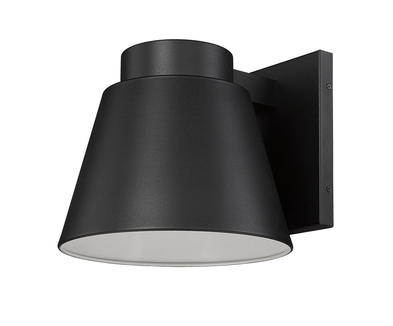 Asher 1 Light 12" Outdoor Wall Light in Black