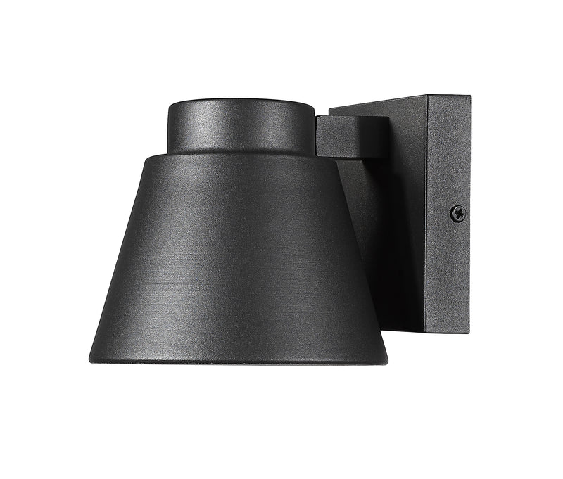 Asher 1 Light 5.5" Outdoor Wall Light in Black