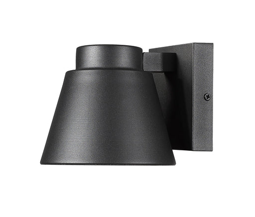 Asher 1 Light 5.5" Outdoor Wall Light in Black