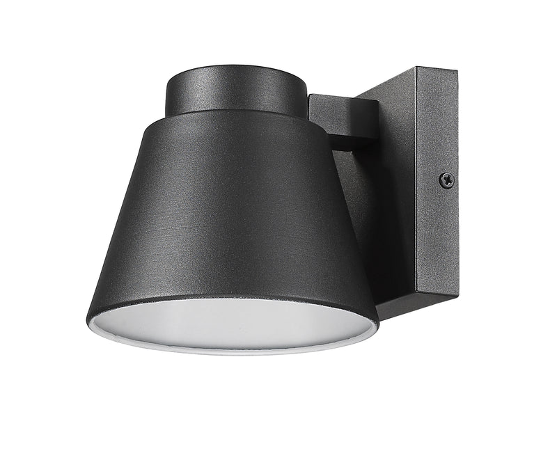 Asher 1 Light 5.5" Outdoor Wall Light in Black