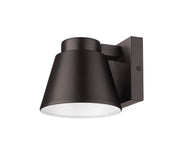 Asher 1 Light 5.5" Outdoor Wall Light in Outdoor Rubbed Bronze