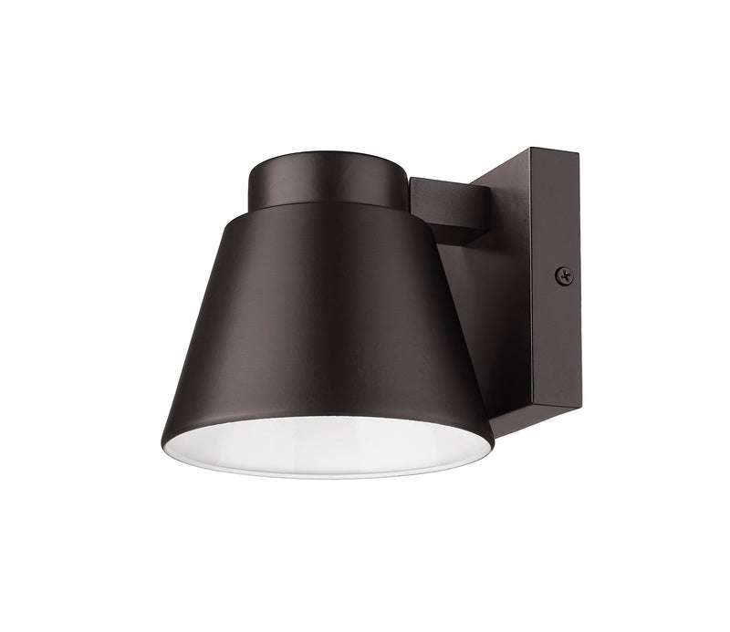 Asher 1 Light 5.5" Outdoor Wall Light in Outdoor Rubbed Bronze