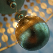 Layla 5 Light 18" Chandelier in Antique Gold
