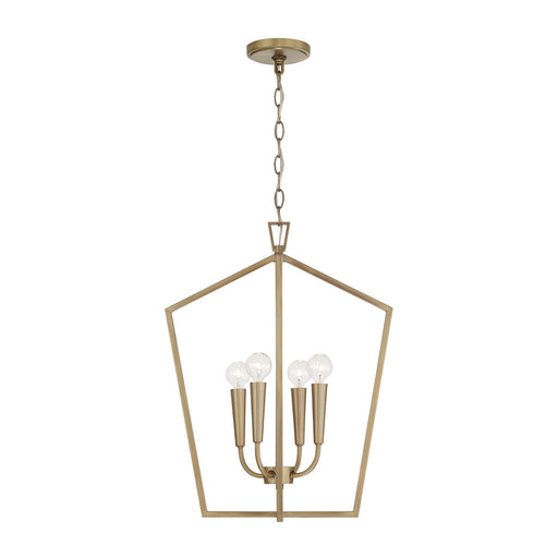 Holden 4-Light Chandelier in Aged Brass