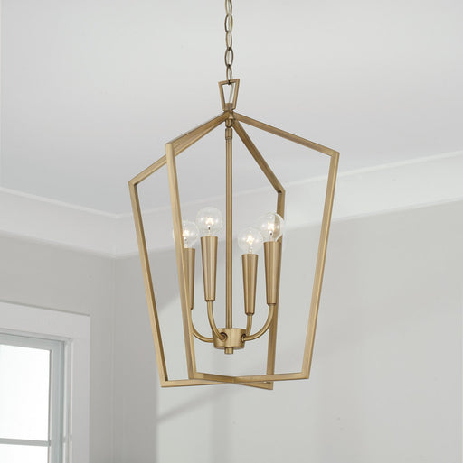 Holden 4-Light Chandelier in Aged Brass