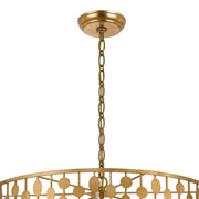 Layla 6 Light 23.75" Chandelier in Antique Gold