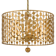 Layla 6 Light 23.75" Chandelier in Antique Gold