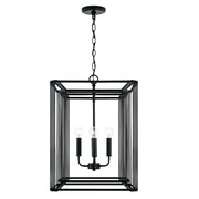 Lennon 4-Light Chandelier in Matte Black