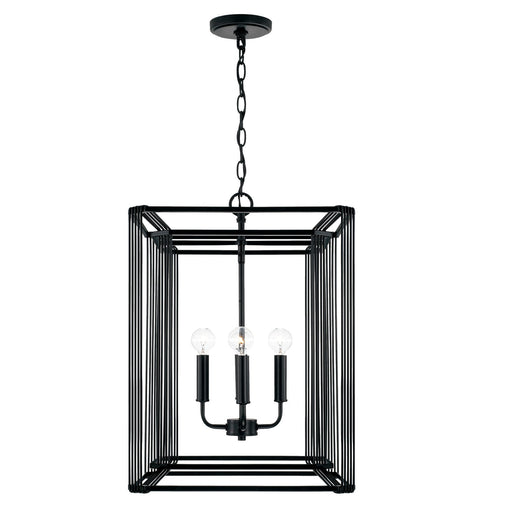 Lennon 4-Light Chandelier in Matte Black