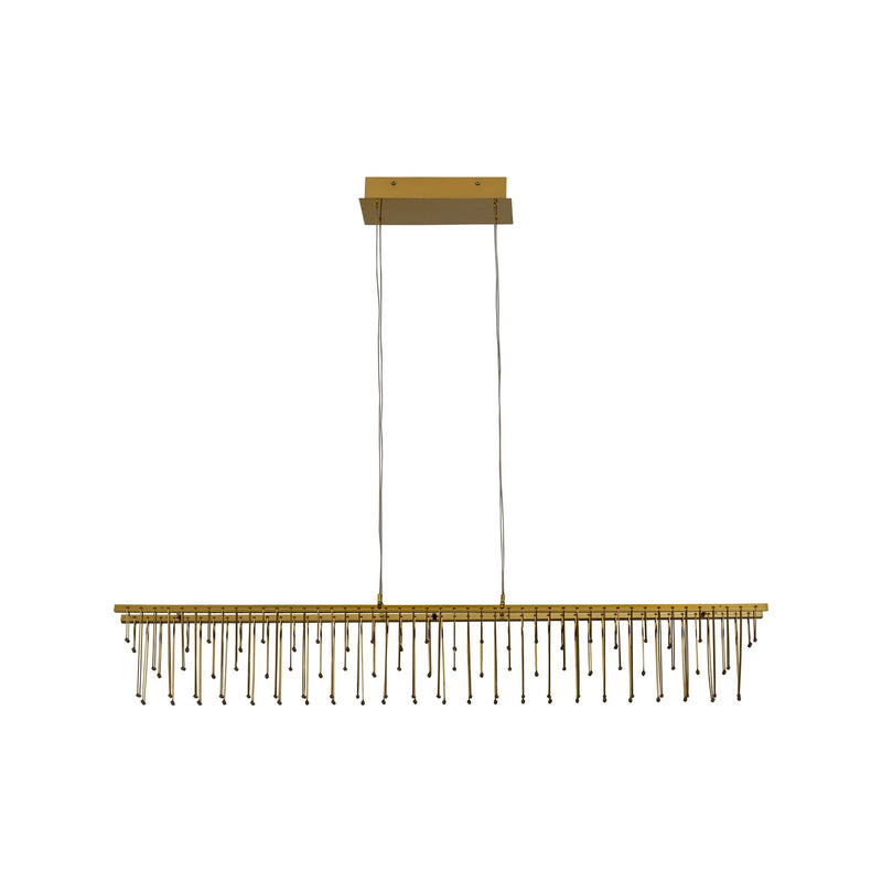 Lucerna 48" LED Linear Pendant in Stainless Steel Gold