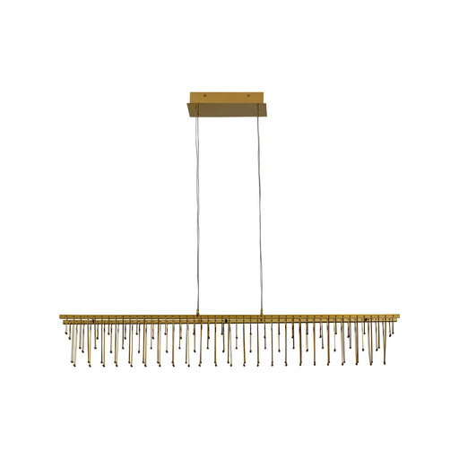 Lucerna 48" LED Linear Pendant in Stainless Steel Gold