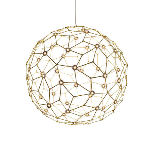 Spheris 24" Pendant in Natural Brass