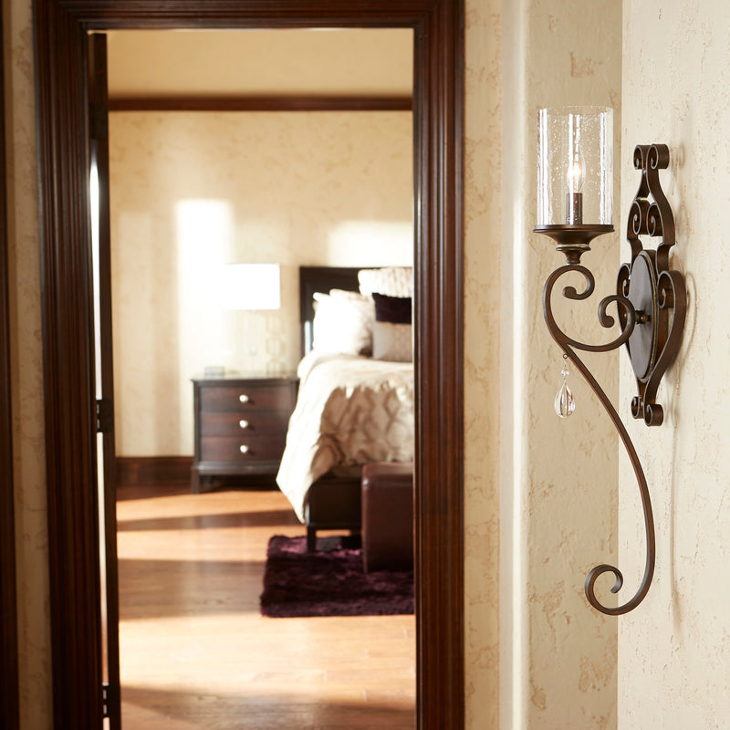 San Miguel 1 Light Wall Sconce in Persian White