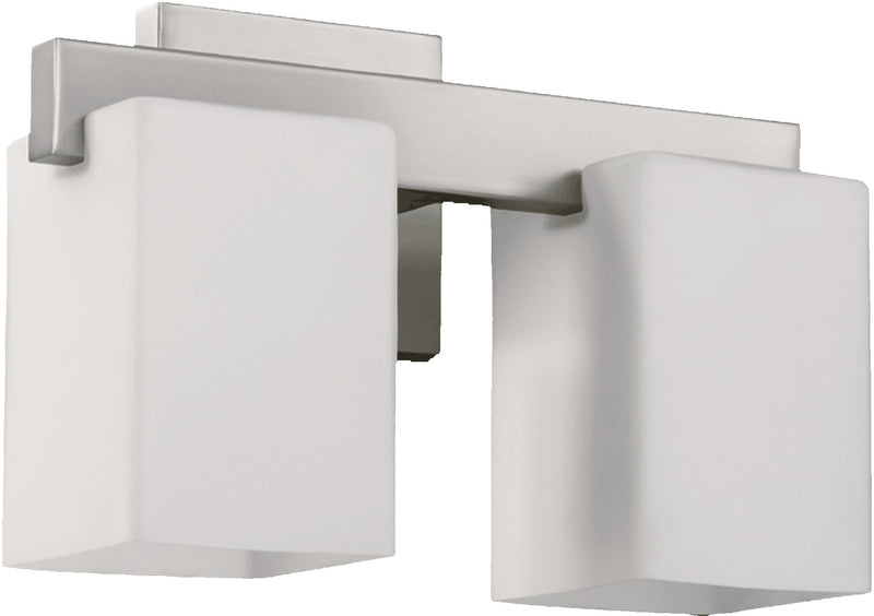 Modus 2 Light Soft Contemporary Vanity Light in Satin Nickel