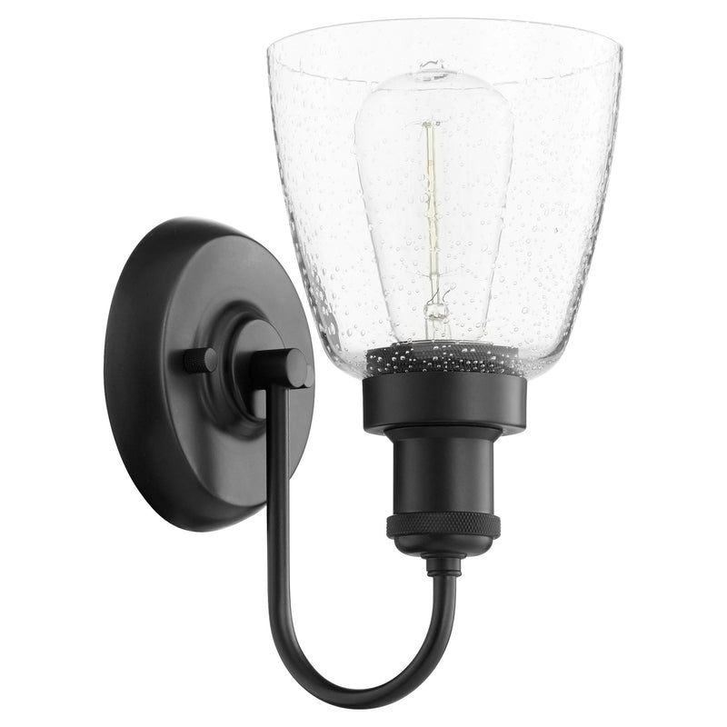 Hollis 1 Light Wall Sconce in Matte Black