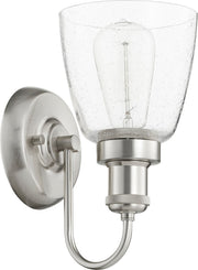 Hollis 1 Light Wall Sconce in Satin Nickel