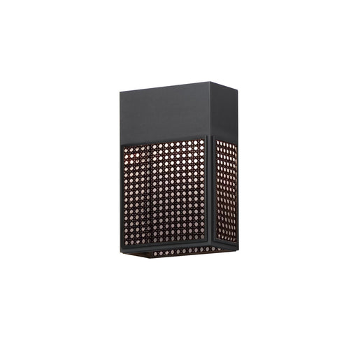 Lattice 12" LED Outdoor Wall Sconce in Black