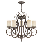 Millburn Manor 5-Light Chandelier in Hand Applied Imperial Bronze