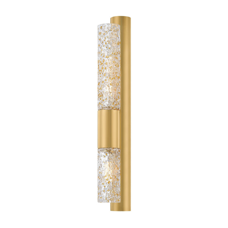 Ivalo 2-Light Wall Sconce in Vintage Brass