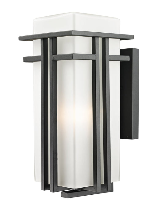 Abbey 1 Light 7.75" Outdoor Wall Light in Black
