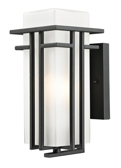 Abbey 1 Light 5.375" Outdoor Wall Light in Black