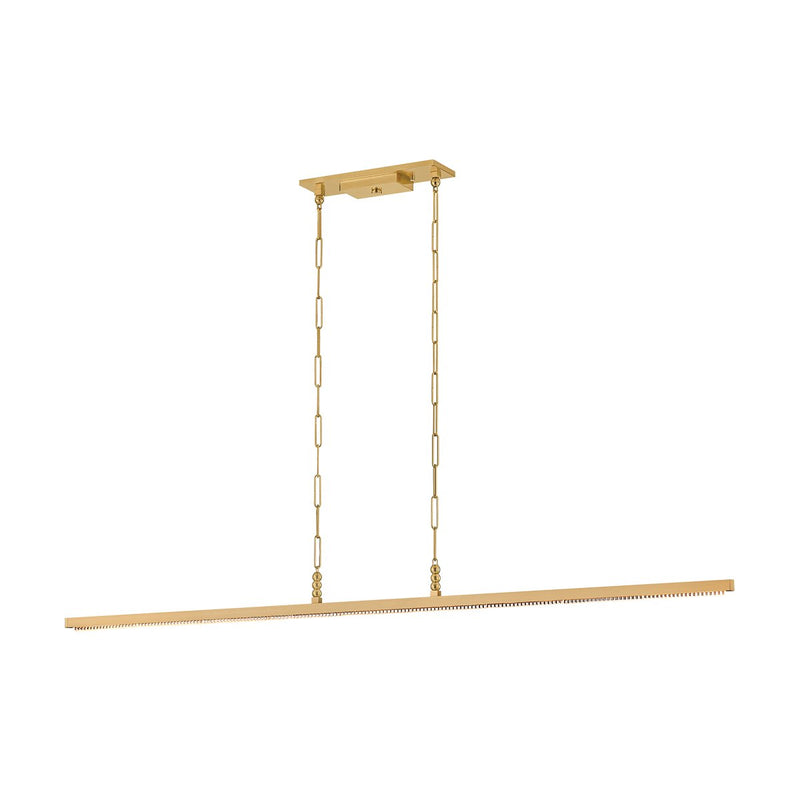 Cortina Linear Pendant in Vintage Brass
