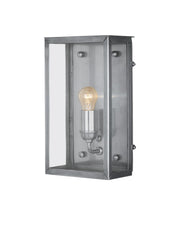 Royster Outdoor Wall Sconce in Antique Silver / Clear